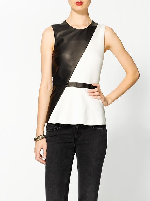 Women's Belted A-Line Dress by White House Black Market, ... A sexy bustier top that is form fitting while accentuating your every curve, this faux leather halter top features a front zip with tie overlay, seam detailing over the cups, a peplum flare, and a lace up racerback with multi-strap design.